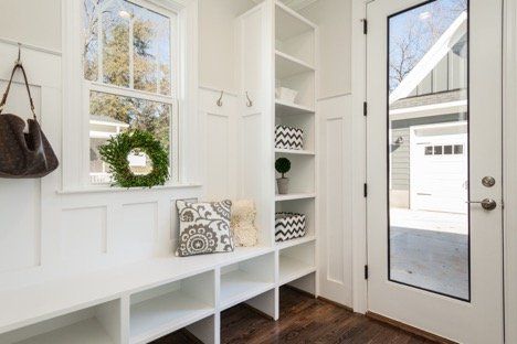 Entryway with built-in drop zone Cape Charles