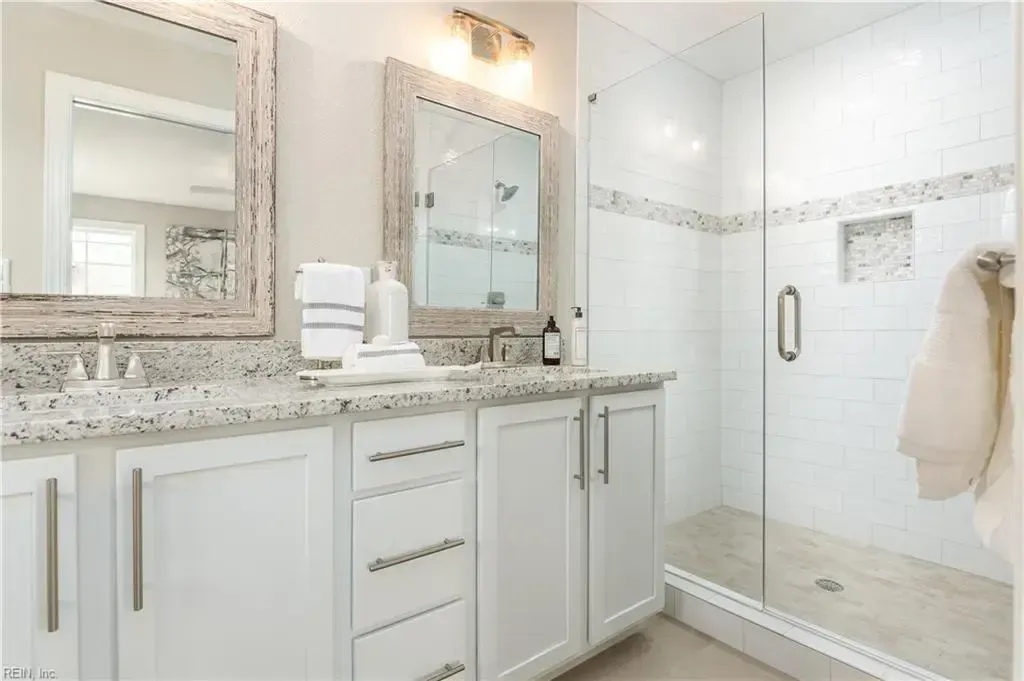 Double vanity new bathroom in Virginia Beach