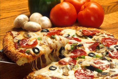 Fresh pizza at our Davis restaurant