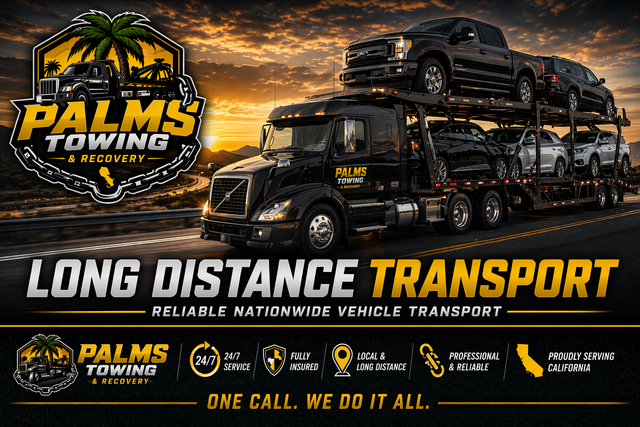 Long distance vehicle transport California