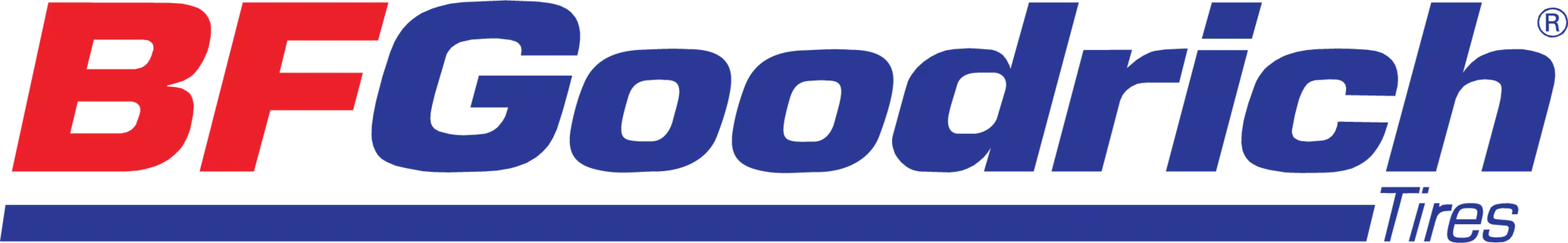 BFGoodrich Tires logo in red and blue.