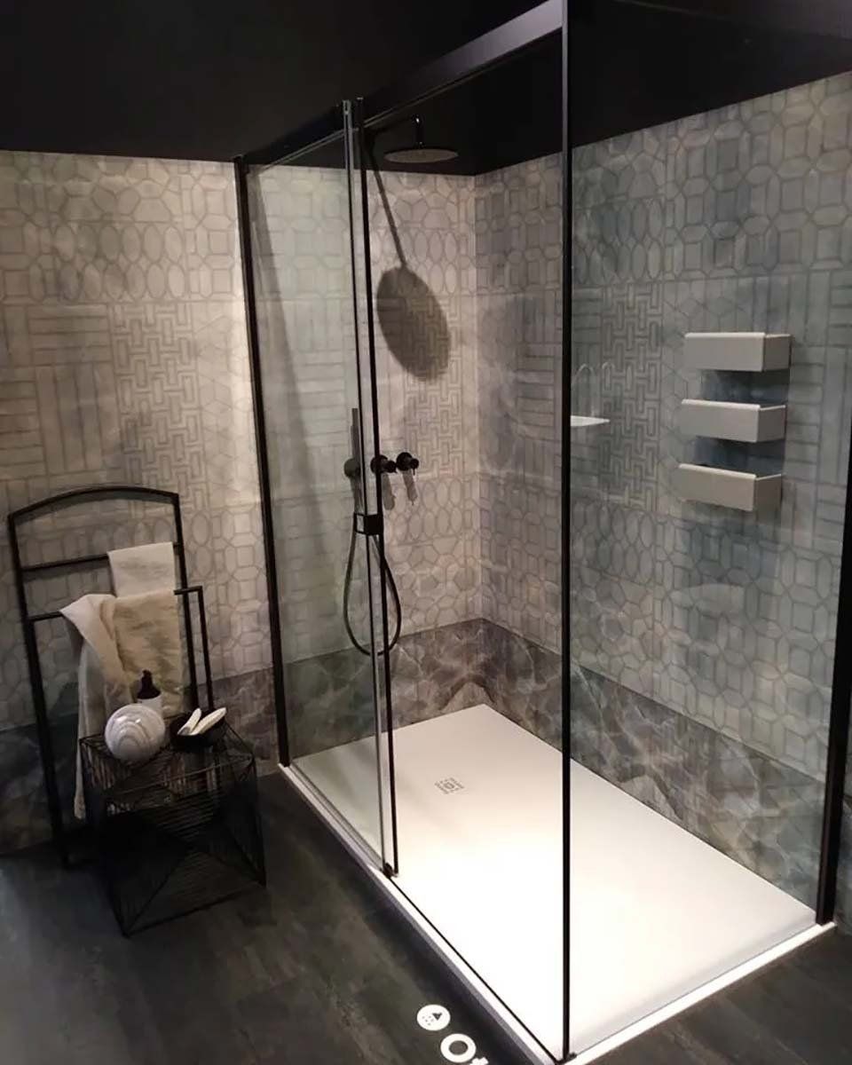 Box doccia telaio nero