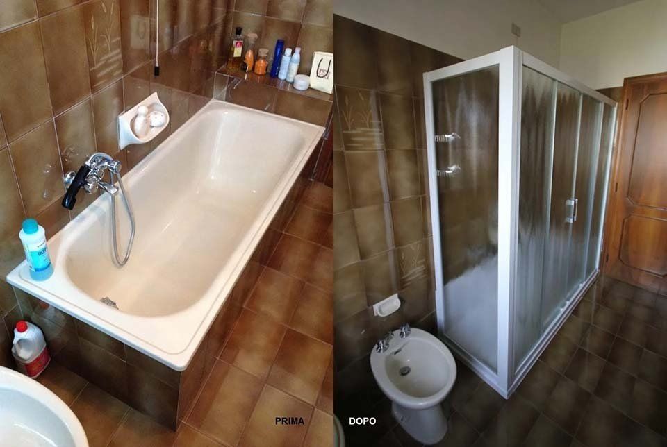 Sostituzione vasca con box doccia a Reggio nell'Emilia