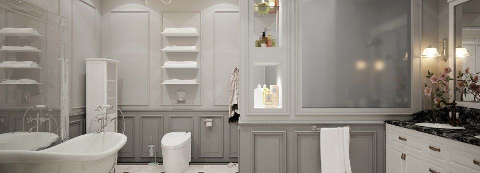 Bagno con stile shabby chic