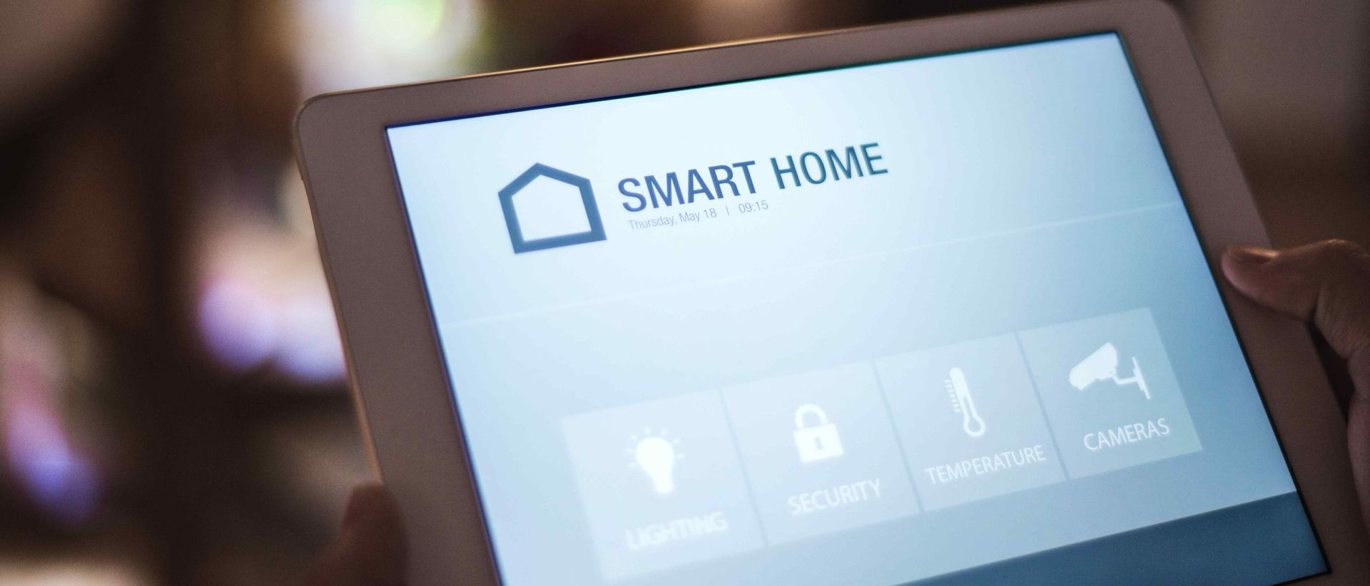 Tablet With Smart Home Control Screen