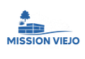 Mission Viejo Block & Retaining Walls logo with a blue and gray block wall icon and clean professional branding.