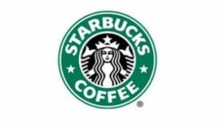 A starbucks coffee logo on a white background