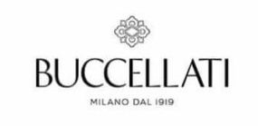 A black and white logo for buccellati milano dal 1919