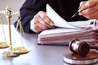 Scales of Justice with Gavel on Table — Family Law Attorney in Amarillo, TX