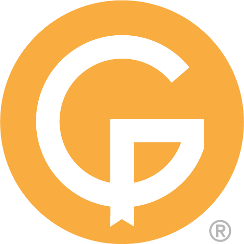 A zoom icon in a blue circle on a white background.