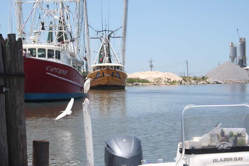 A boat with the name captain on the side of it