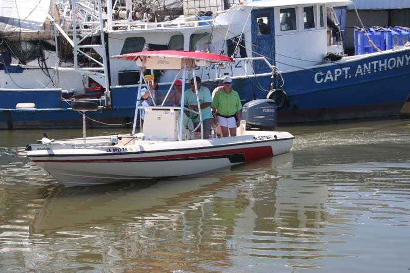 A boat with the name captain anthony on it