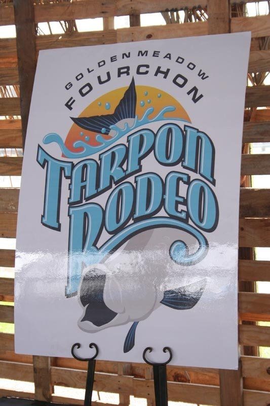 A poster that says tarpon rodeo on it
