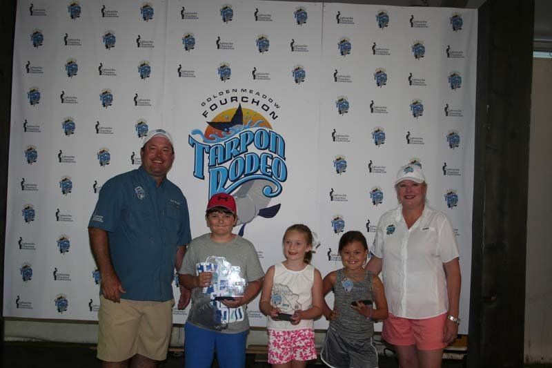 A group of people standing in front of a wall that says cougars