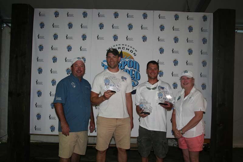 A group of people standing in front of a wall that says anchor