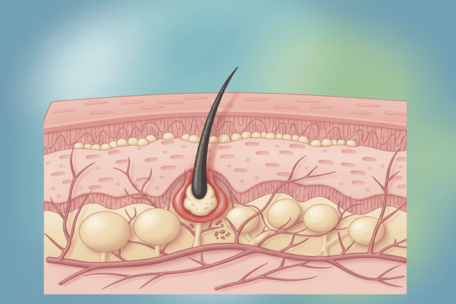 Foliculitis posible causa de bolitas en el pene