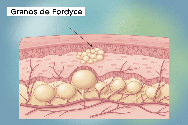 Qué son los granos de Fordyce?