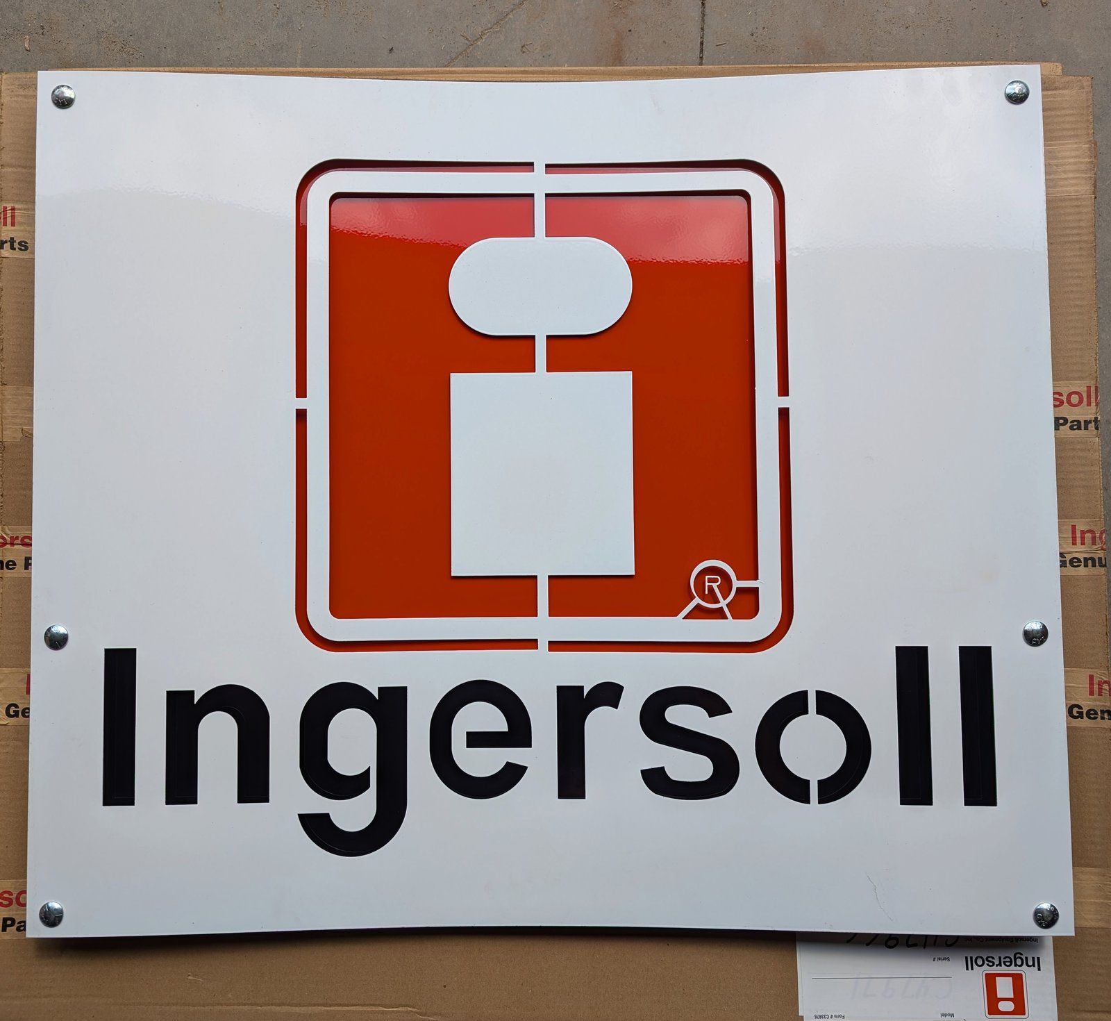 C47965 INGERSOLL METAL SIGN SINGLE SIDED - Ingersoll/Case Tractor Part