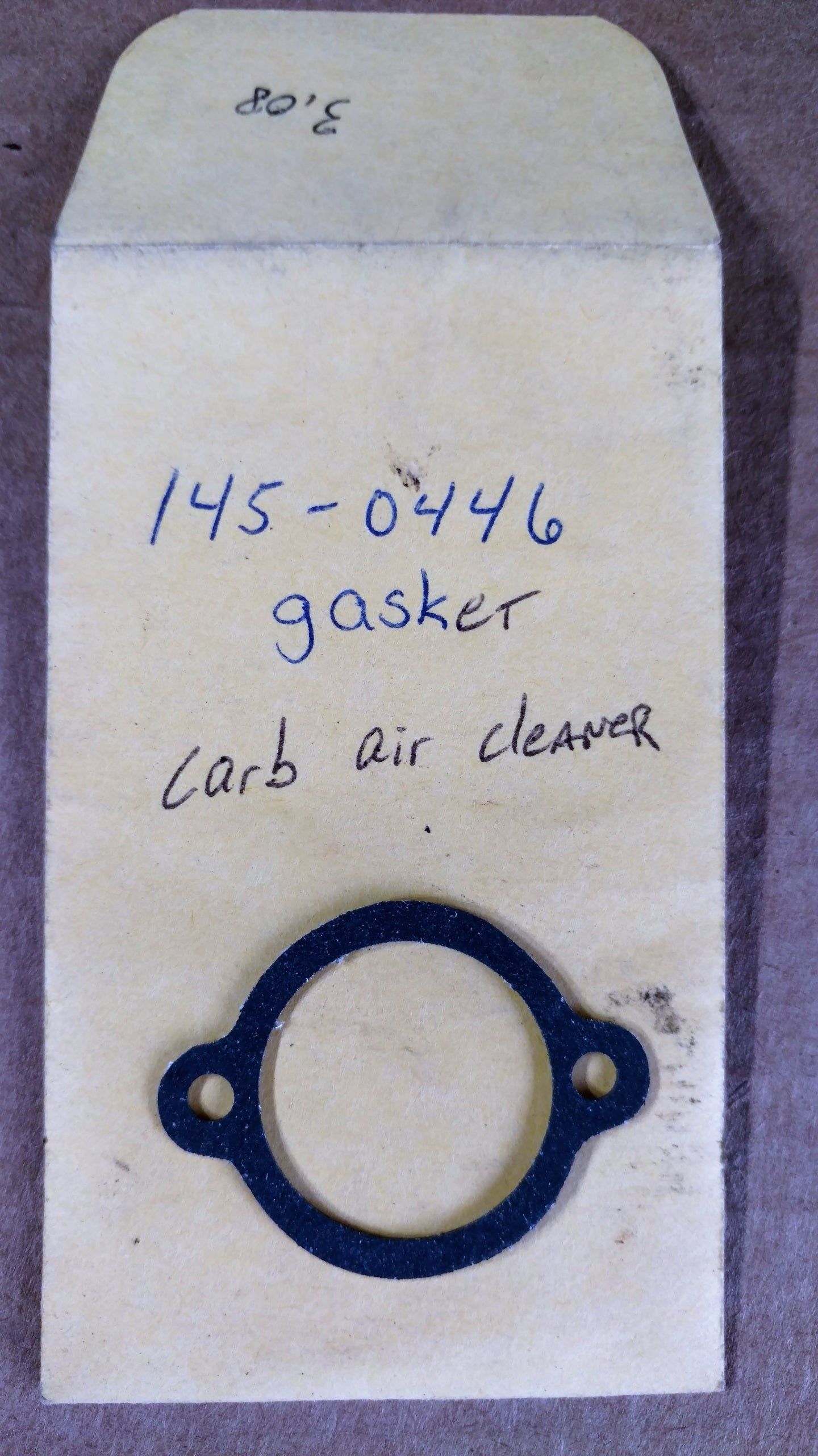 White cardboard gasket box labeled 
