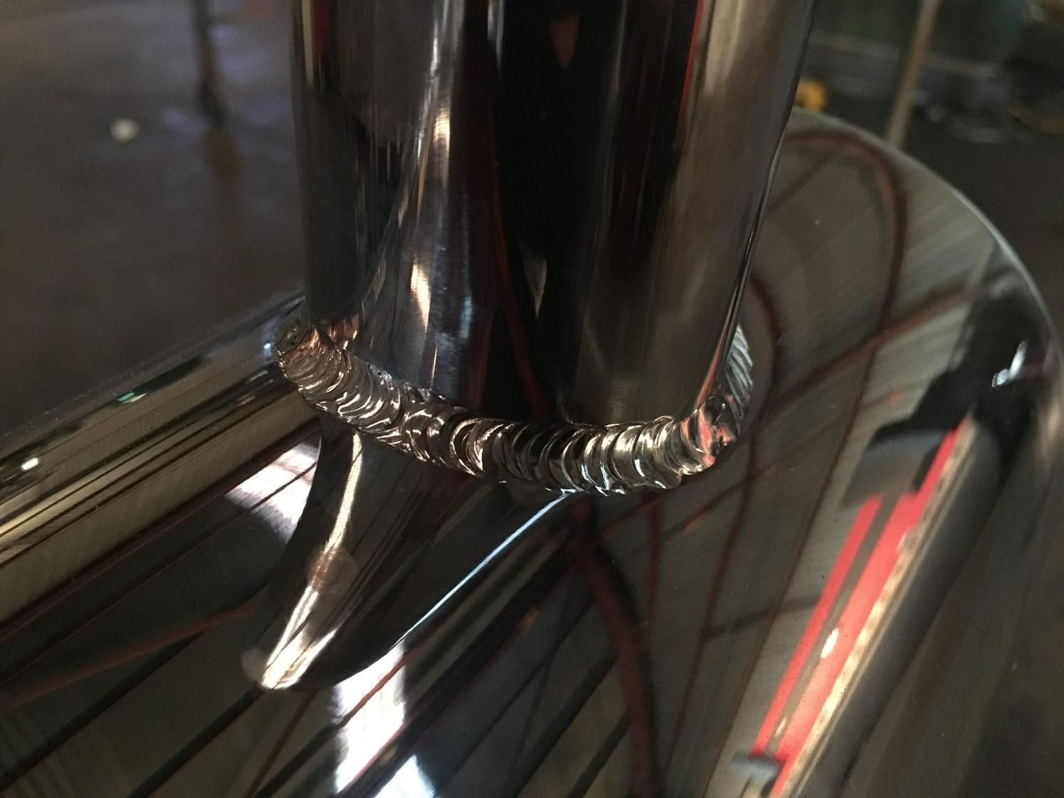A Close up Of a Aluminium Pipe on A Car — Shearwater Engineering in Gloucester, NSW