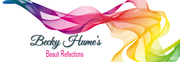 A colorful logo for becky hume 's beauti reflections