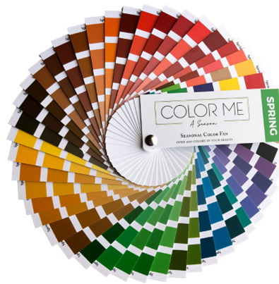 A color me a season spring color fan for Color Analysis