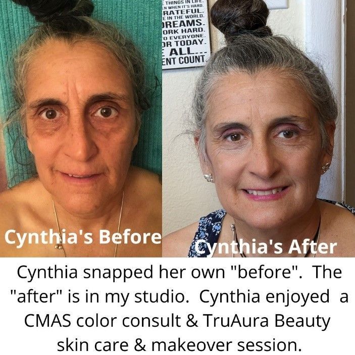 Before & After Skincare Products from TruAura Color Me A Season