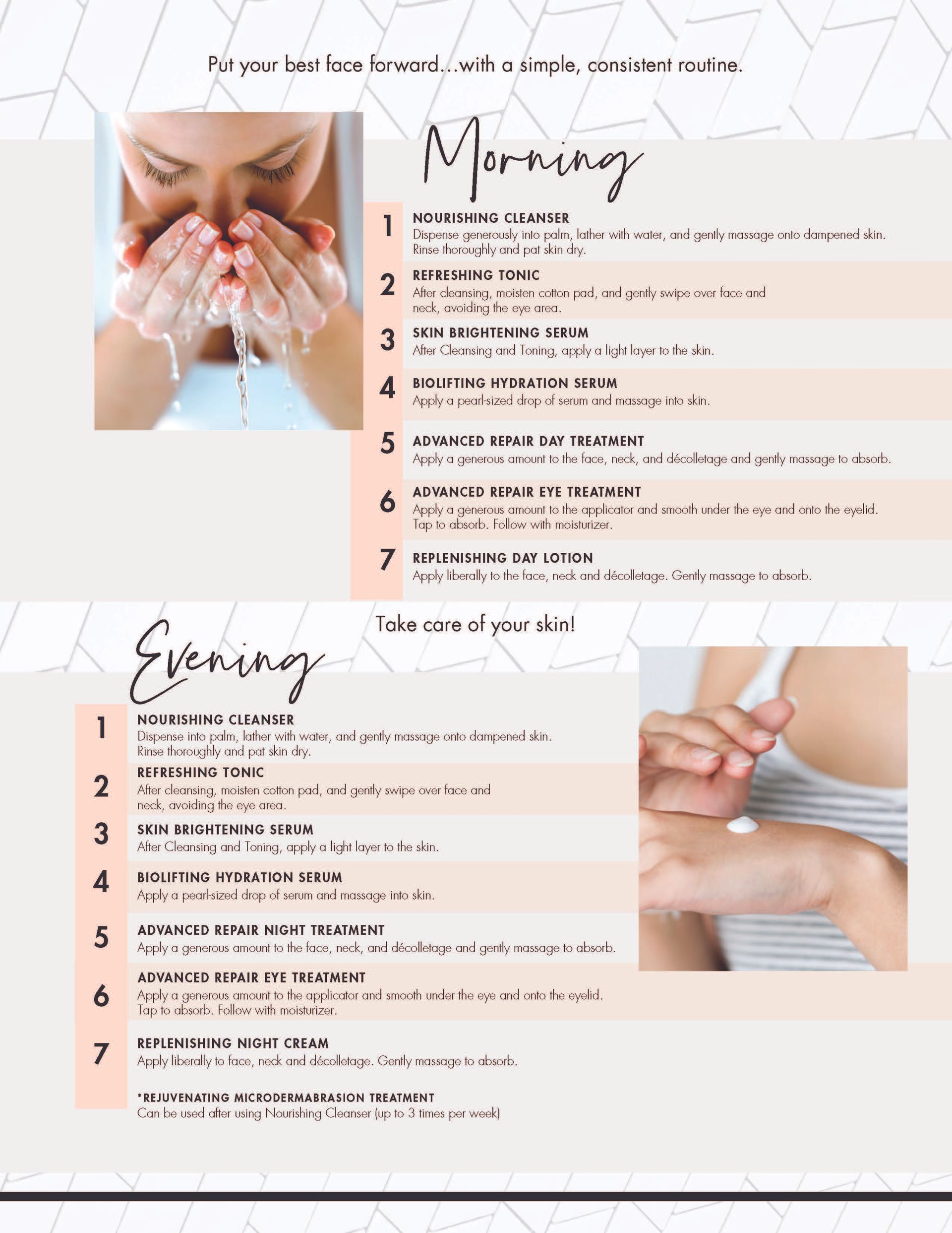 Morning and Evening Healthy Skincare Routine