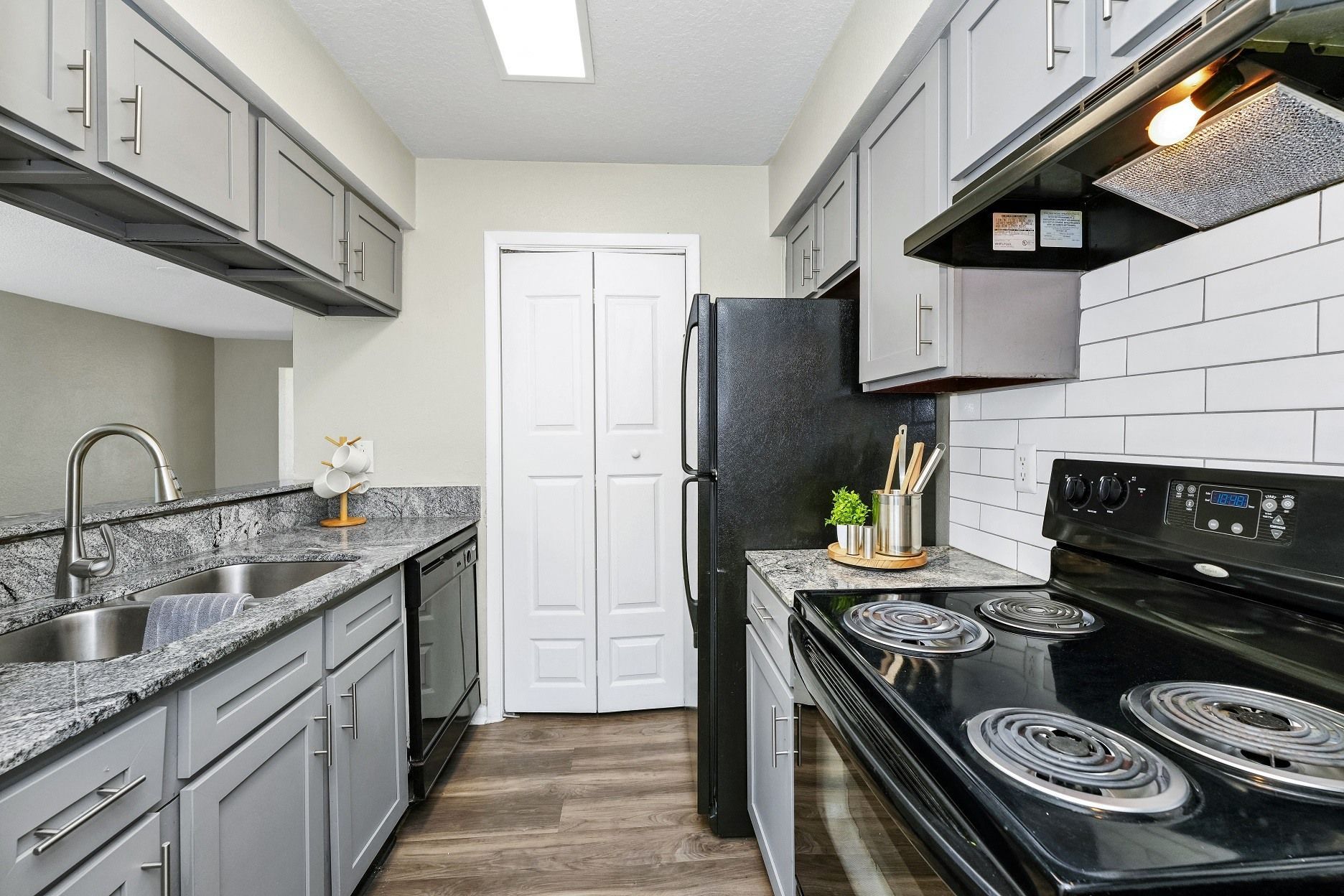 Kitchen with Black Appliances