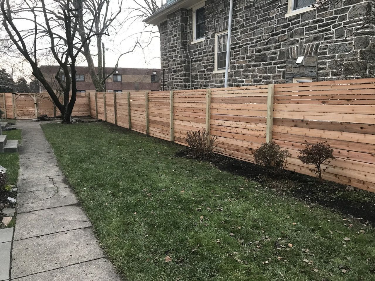 Horizontal Fence Beside Walkway — Hatboro, PA — Main Street Fence