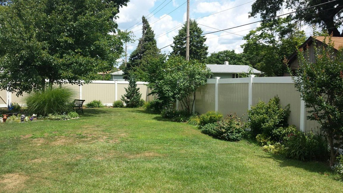 Brown And White Vinyl Fence — Hatboro, PA — Main Street Fence