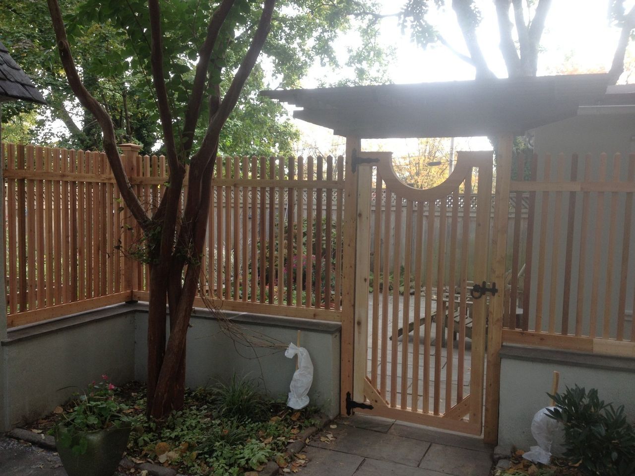 Two By Two Picket Fence On Concrete — Hatboro, PA — Main Street Fence