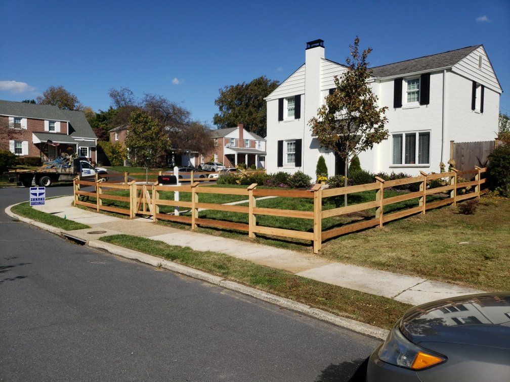 View Of House With Rail Fence — Hatboro, PA — Main Street Fence