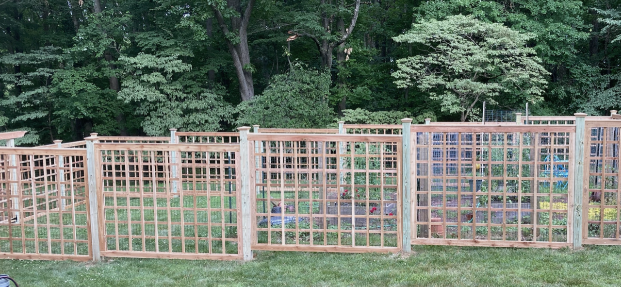 Framed Panel On Grass — Hatboro, PA — Main Street Fence