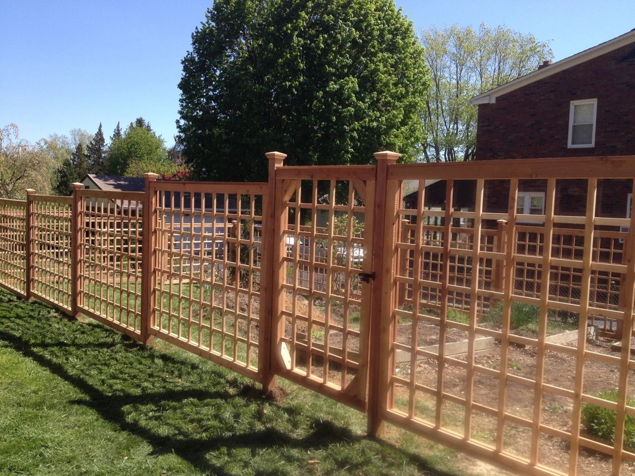 Side View Of Framed Panel — Hatboro, PA — Main Street Fence
