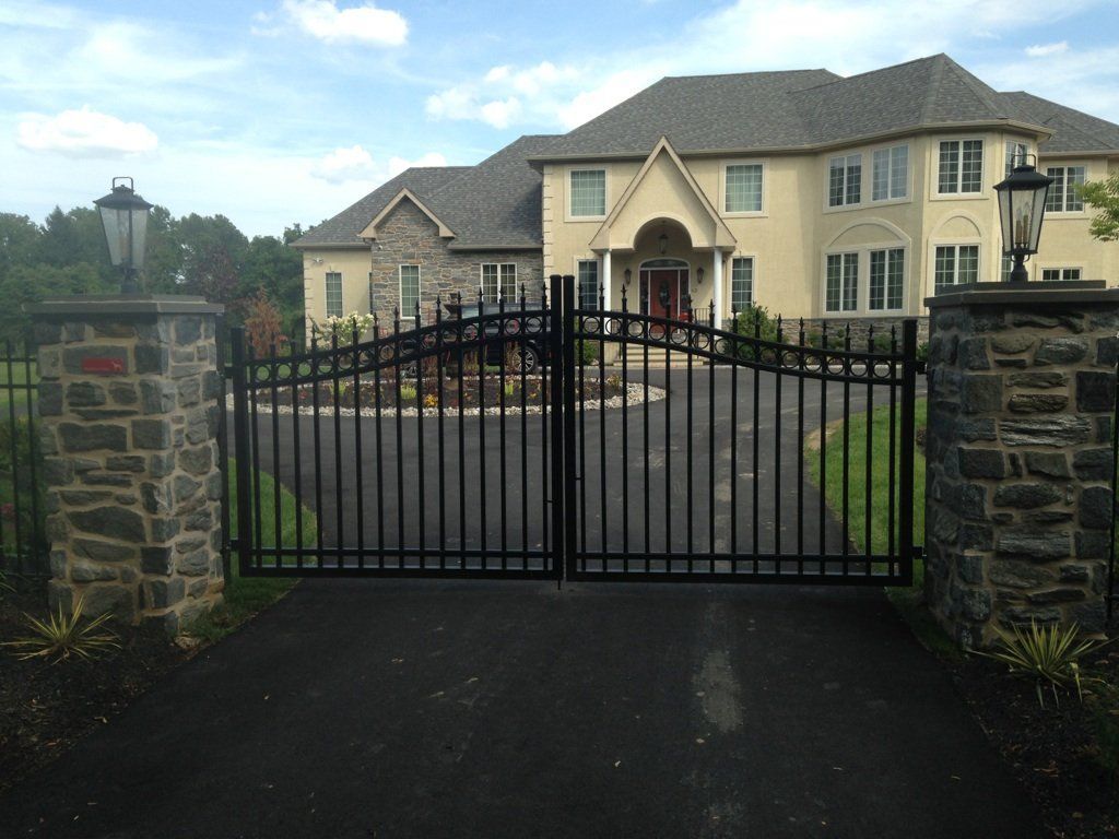 Front View Of Aluminum Gate — Hatboro, PA — Main Street Fence