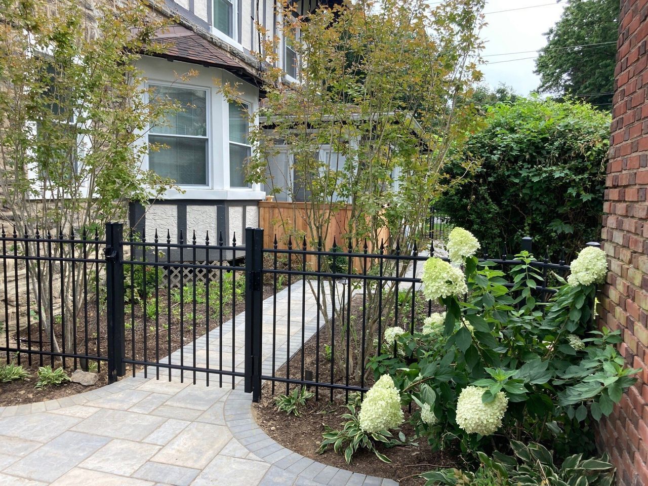 Aluminum Fence With Walkway — Hatboro, PA — Main Street Fence