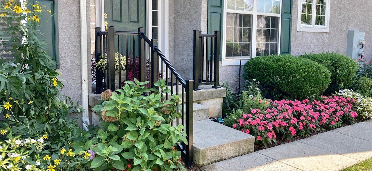 View Of Railings With Plants — Hatboro, PA — Main Street Fence