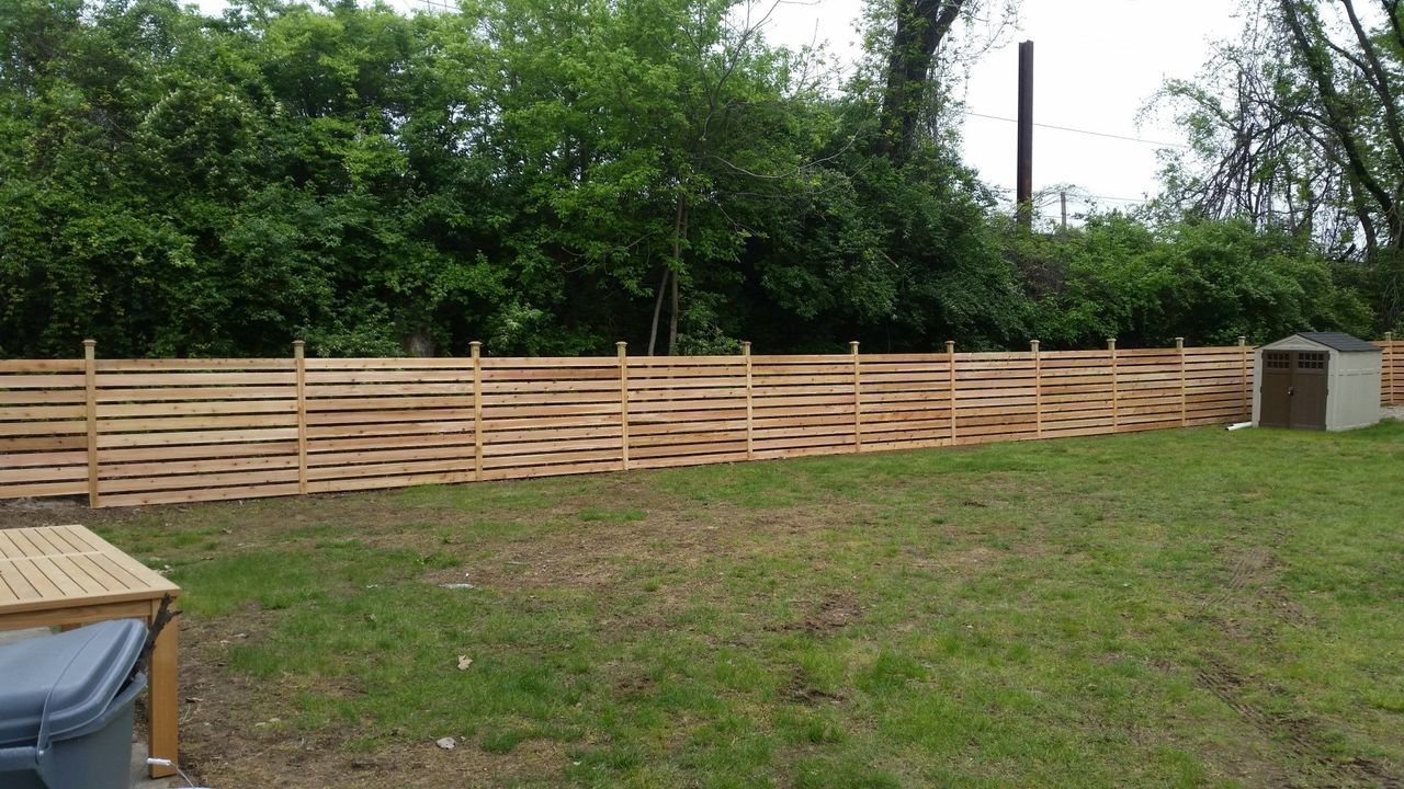 Horizontal Fence On Grass — Hatboro, PA — Main Street Fence