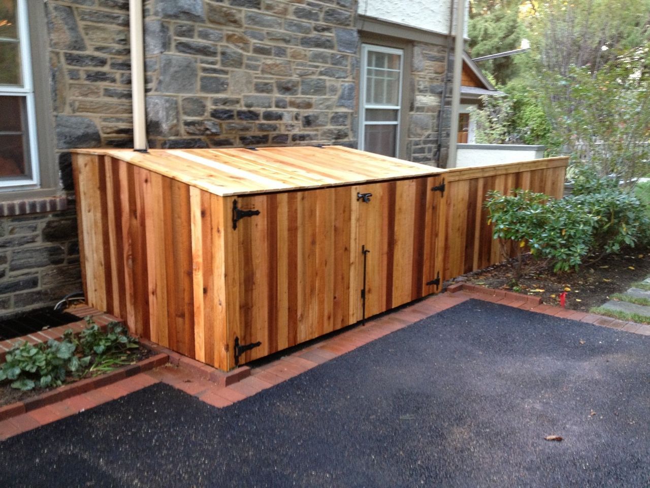 Closed Trash Enclosure — Hatboro, PA — Main Street Fence