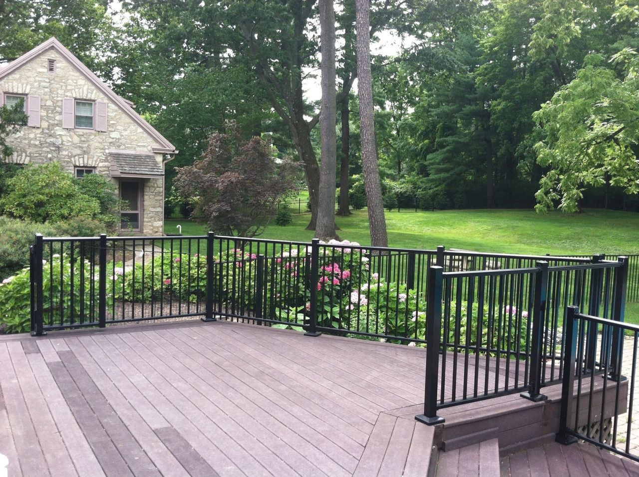 Black Railings In A Yard — Hatboro, PA — Main Street Fence