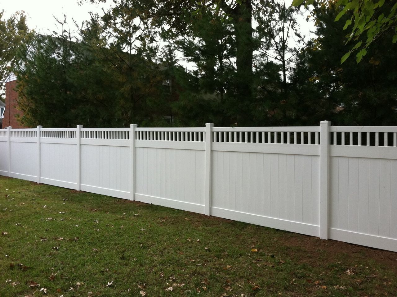 Vinyl Fence On Grass — Hatboro, PA — Main Street Fence
