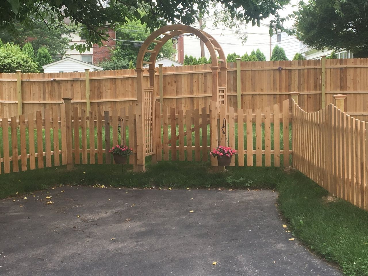 Picket Fence With Arc — Hatboro, PA — Main Street Fence