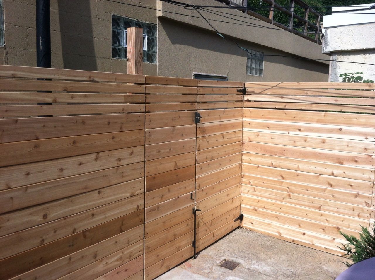Horizontal Fence Beside House — Hatboro, PA — Main Street Fence