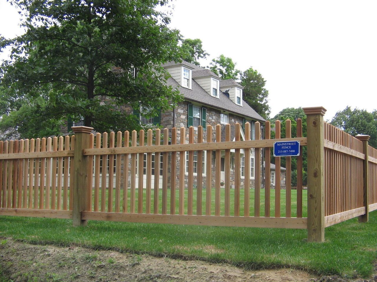 Outside Of Two By Two Picket Fence — Hatboro, PA — Main Street Fence