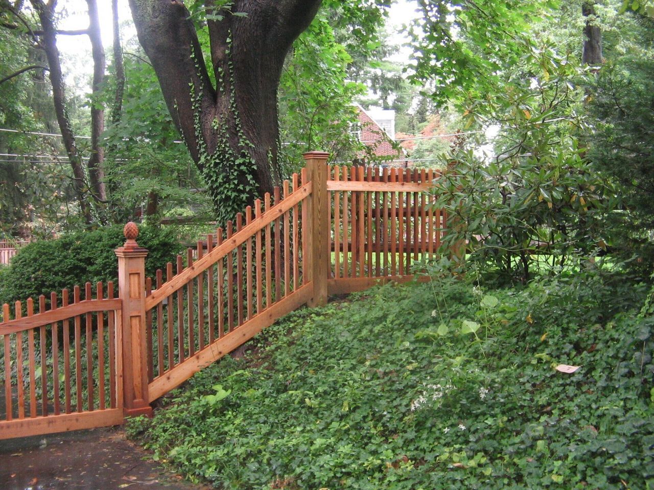 Slanted Two By Two Picket Fence — Hatboro, PA — Main Street Fence