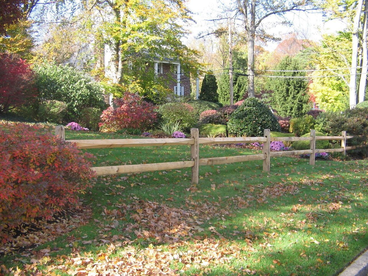 Rail Fence In A Garden — Hatboro, PA — Main Street Fence