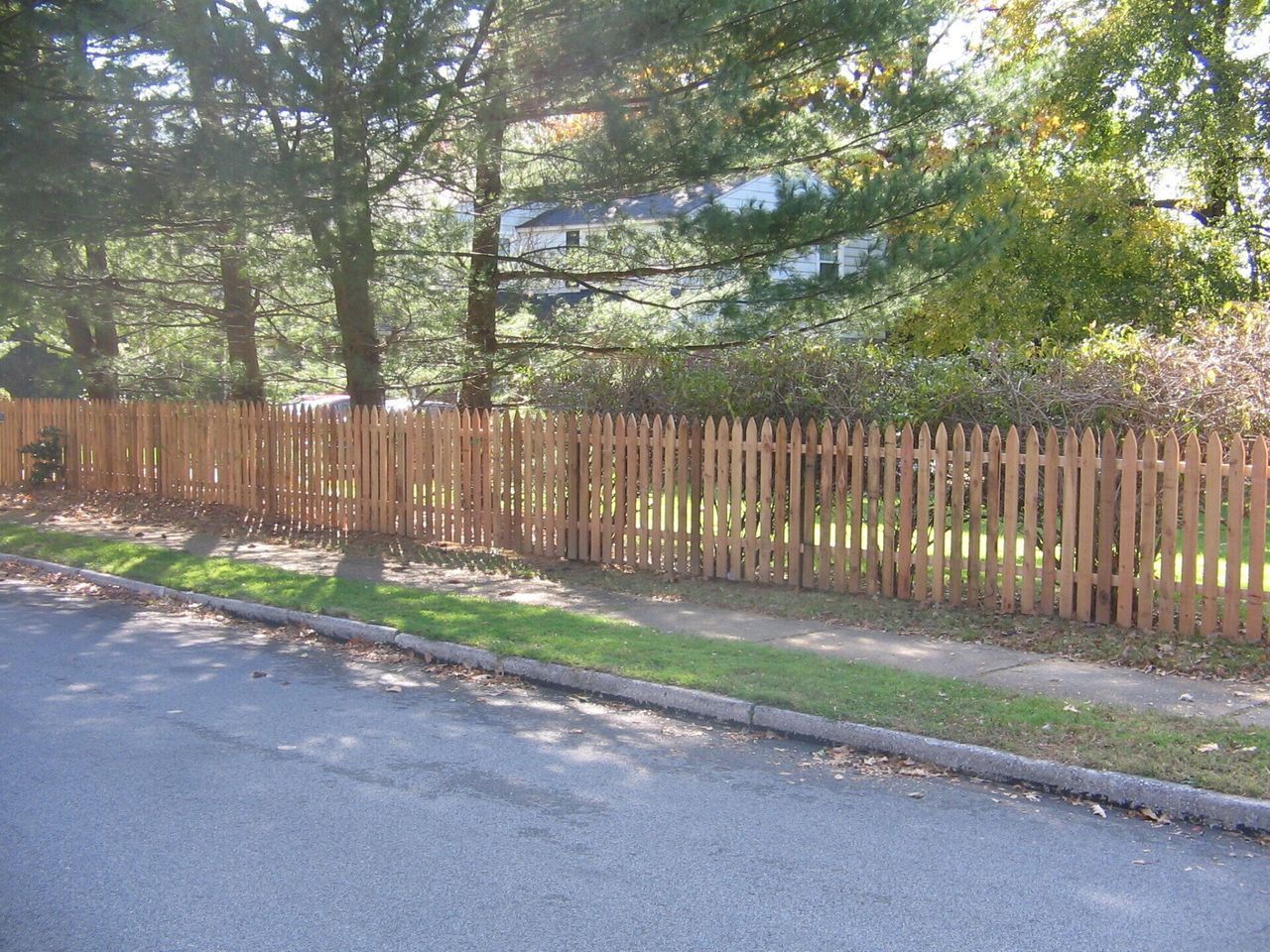 Picket Fence Beside Road — Hatboro, PA — Main Street Fence