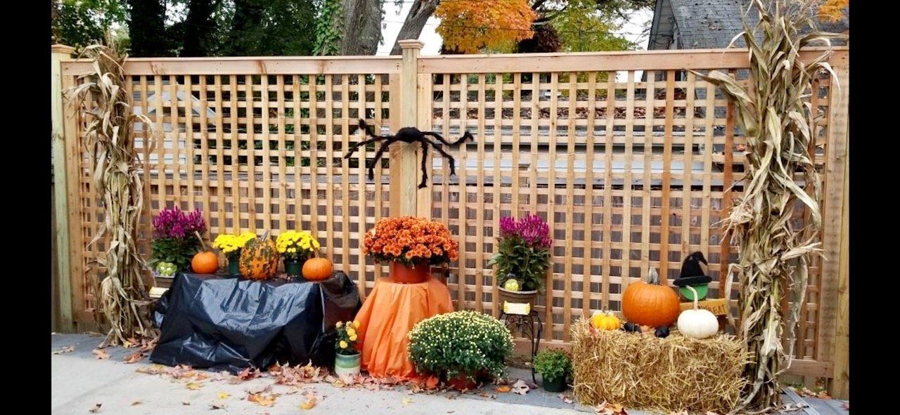 Framed Panel With Halloween Design — Hatboro, PA — Main Street Fence