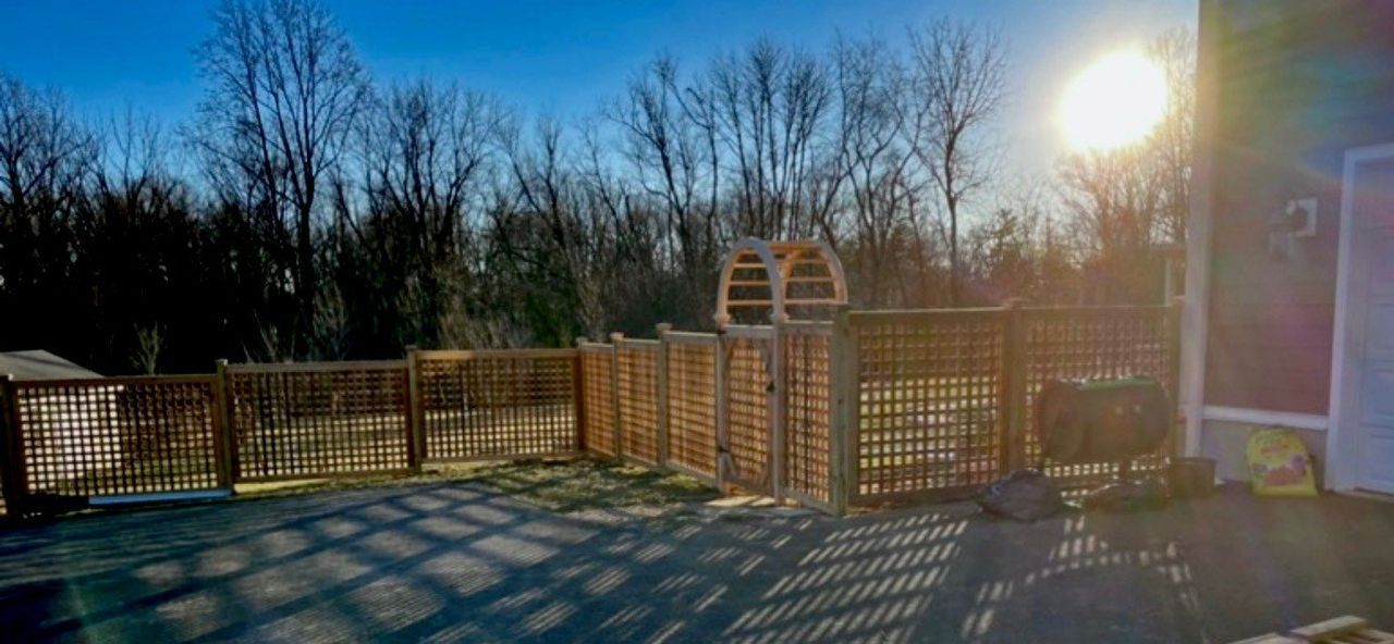 Side View Of Wood Framed Panel — Hatboro, PA — Main Street Fence